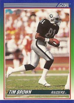 Tim Brown Los Angeles Raiders 1990 Score NFL #373